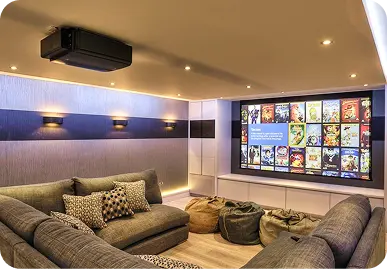 Home cinema installation in Dubai, UAE